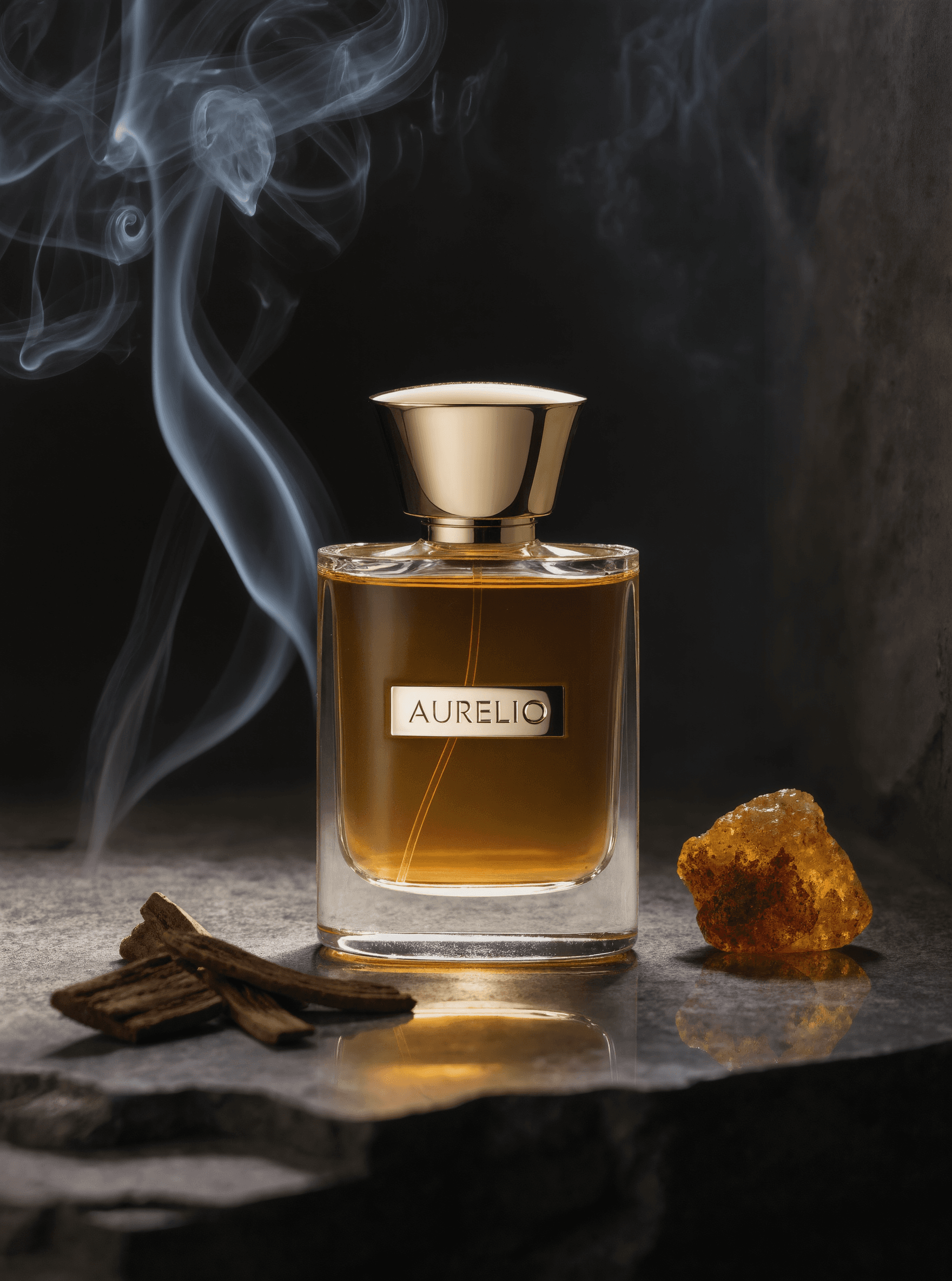 Flacon Aurelio Nuit d'Ambre, ambré · boisé